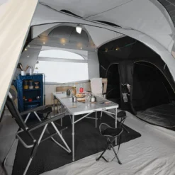 Quechua Tente Gonflable De Camping - Air Seconds 8.4 F&B - 8 Places - 4 Chambres -Camping Promotion Magasin tente gonflable de camping air seconds 84 f and b 8 places 4 chambres 3