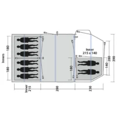 Tente Gonflable Outwell Knightdale 8PA -Camping Promotion Magasin tente gonflable outwell knightdale 8pa 2