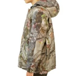 VESTE CHASSE CHAUDE ET IMPERMÉABLE SIBIR 300 JUNIOR CAMOUFLAGE KAMO-BR -Camping Promotion Magasin veste chasse chaude et impermeable sibir 300 junior camouflage kamo br 1