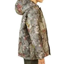 VESTE CHASSE CHAUDE ET IMPERMÉABLE SIBIR 300 JUNIOR CAMOUFLAGE KAMO-BR -Camping Promotion Magasin veste chasse chaude et impermeable sibir 300 junior camouflage kamo br 2