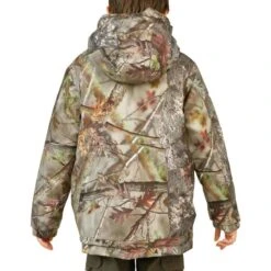 VESTE CHASSE CHAUDE ET IMPERMÉABLE SIBIR 300 JUNIOR CAMOUFLAGE KAMO-BR -Camping Promotion Magasin veste chasse chaude et impermeable sibir 300 junior camouflage kamo br 4