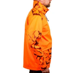 VESTE CHASSE RESISTANTE IMPERMEABLE ORANGE FLUO SUPERTRACK 100 13 VESTE CHASSE RESISTANTE IMPERMEABLE ORANGE FLUO SUPERTRACK 100 -Camping Promotion Magasin veste chasse resistante impermeable orange fluo supertrack 100 3