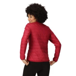 Regatta Veste Matelassée HILLPACK Femme (Rouge Foncé / Gris Phoque) -Camping Promotion Magasin veste matelassee hillpack femme rouge fonce gris phoque 3