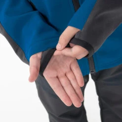 Quechua Veste Softshell De Randonnée MH550 -bleue Et Grise - Enfant 7-15 ANS -Camping Promotion Magasin veste softshell de randonnee mh550 bleue et grise enfant 7 15 ans 3