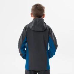 Quechua Veste Softshell De Randonnée MH550 -bleue Et Grise - Enfant 7-15 ANS -Camping Promotion Magasin veste softshell de randonnee mh550 bleue et grise enfant 7 15 ans 5
