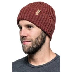 Woolpower Beanie Rib - Rouge Rouillé -Camping Promotion Magasin woolpower beanie rib rouge rouille 2